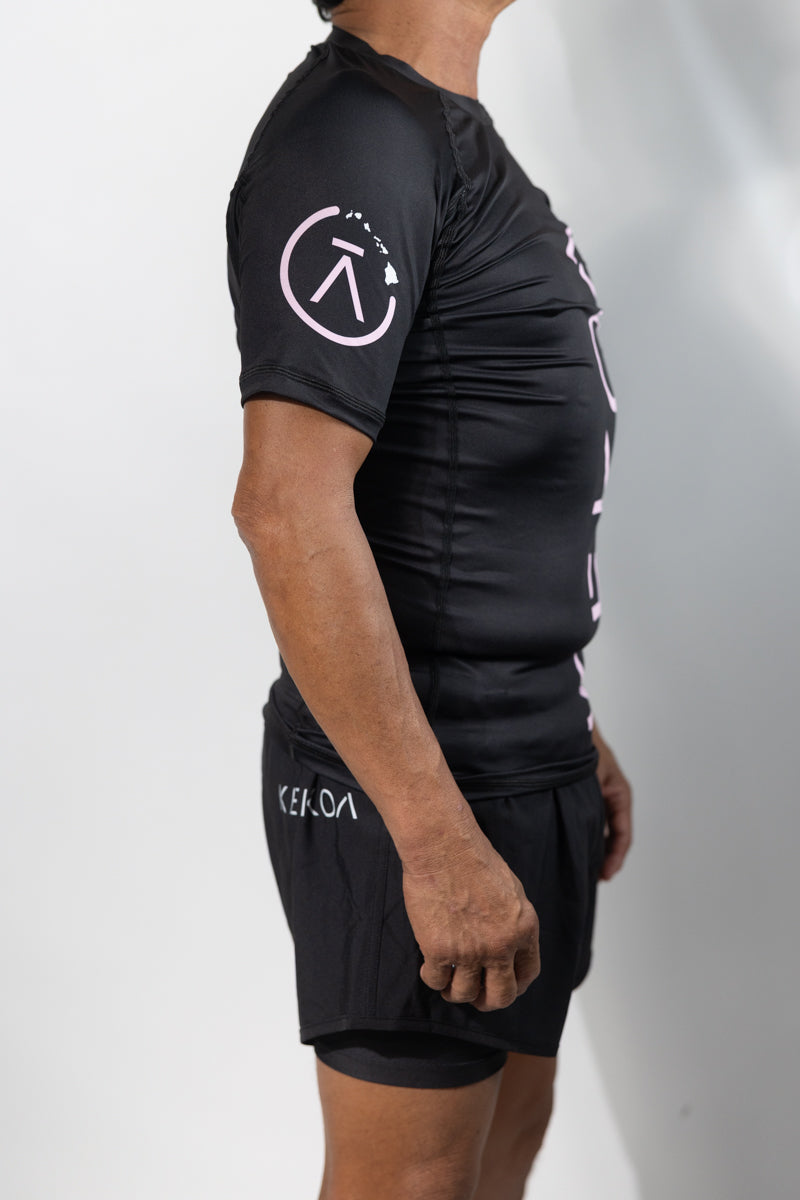 TORCH SS RASHGUARD - BLACK/PINK