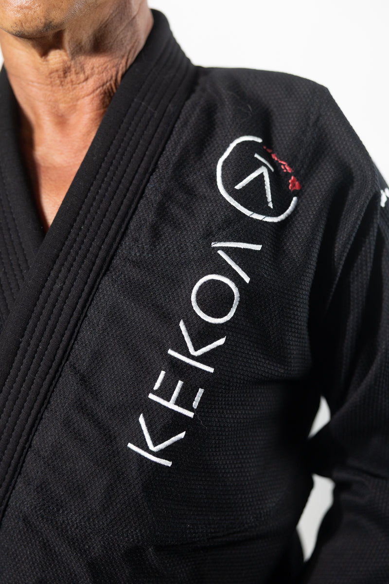 NEON FLOW KIMONO - BLACK