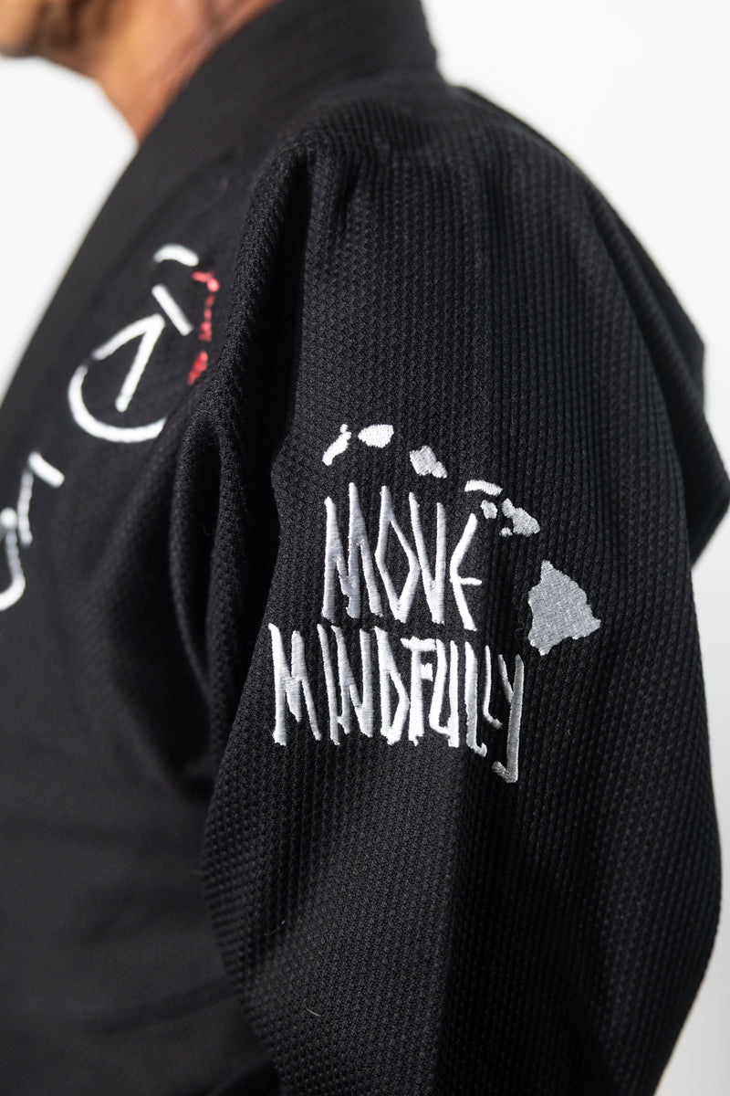 NEON FLOW KIMONO - BLACK