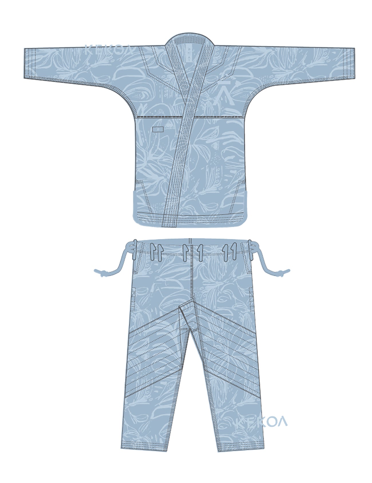 LOLA ALOHA KIMONO - SKY BLUE