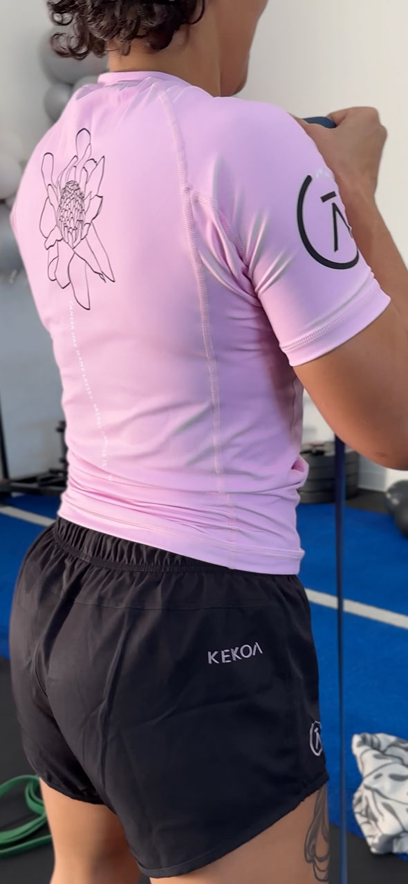 TORCH SS RASHGUARD - PINK/BLACK